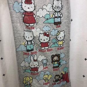 Long t-shirt material scarf - Hello Kitty